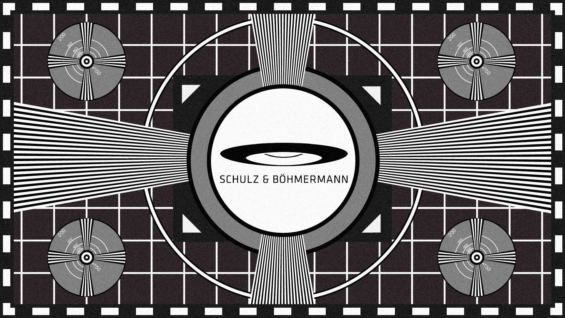 TV testimage with logo 'Schulz & Böhmermann' in the center